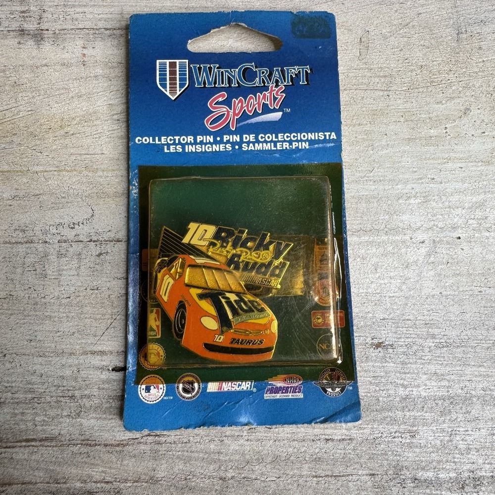 Vintage 1998 Ricky Rudd‎ #10 NASCAR Collector Pin Tide Car